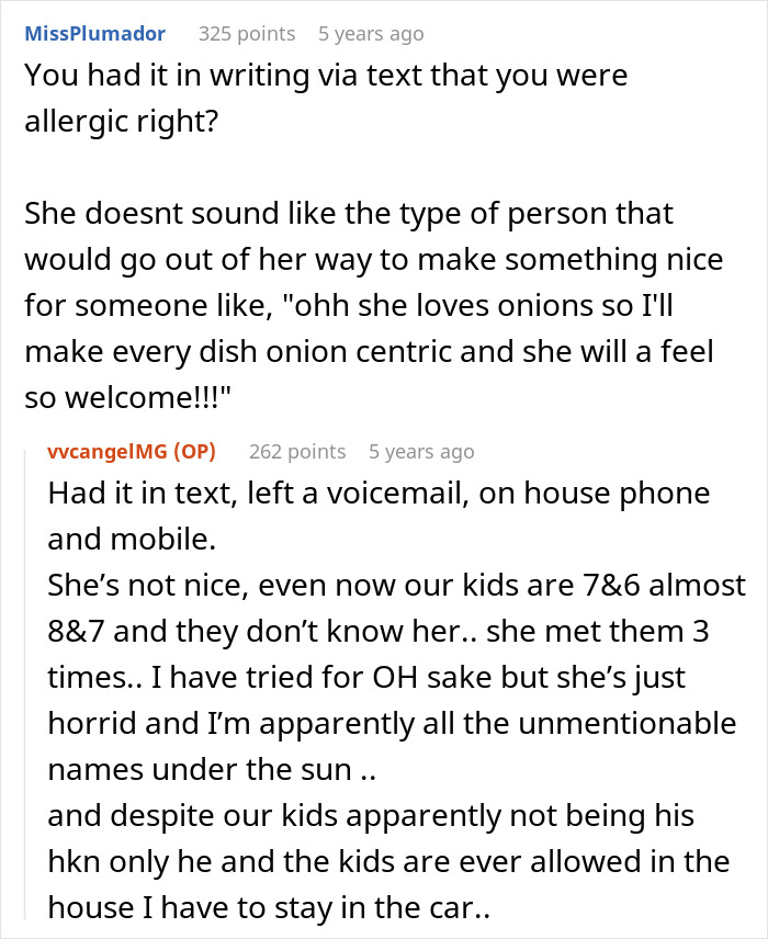 Sly MIL Unnecessarily Adds Onions To Every Dish Despite Son Telling Her Fiancé Has Severe Allergy