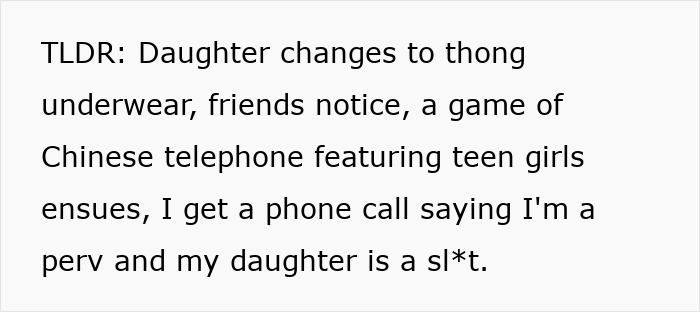 Parents Slam Single Dad For Allowing 12YO Daughter To Wear Thongs, He Defends His Decision