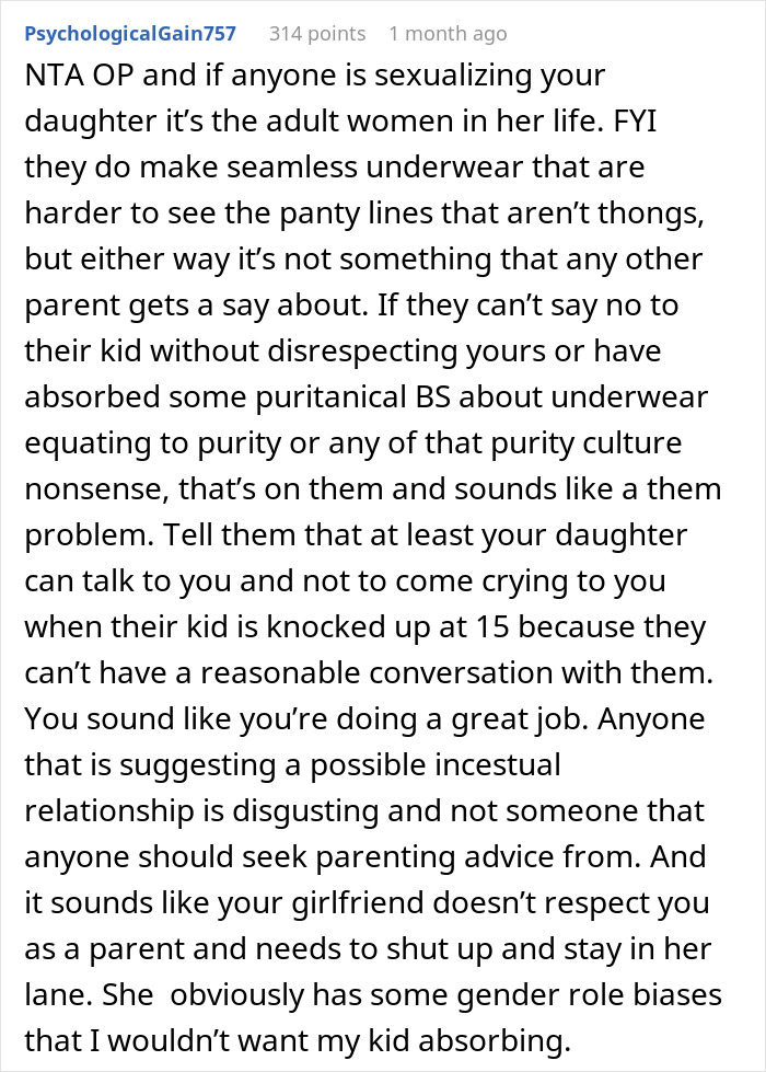 Parents Slam Single Dad For Allowing 12YO Daughter To Wear Thongs, He Defends His Decision