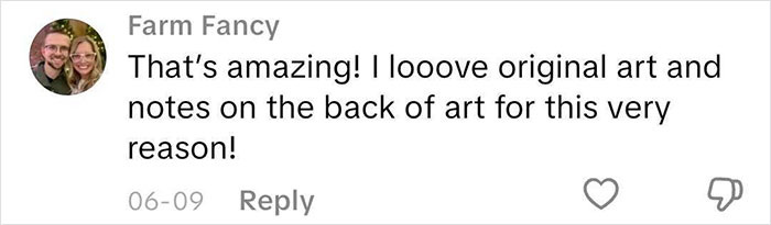 Woman Refuses To Keep Painting She Bought After Reading The Message Written On The Back