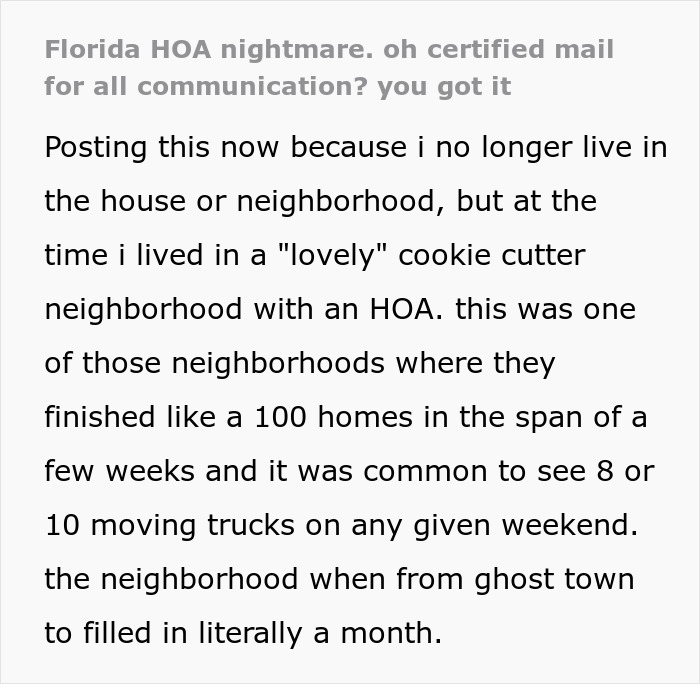 “23 More Follow Ups”: Man Fights Fire With Fire When Dealing With Petty HOA