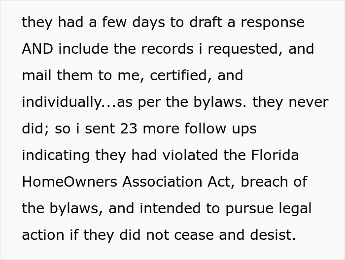“23 More Follow Ups”: Man Fights Fire With Fire When Dealing With Petty HOA