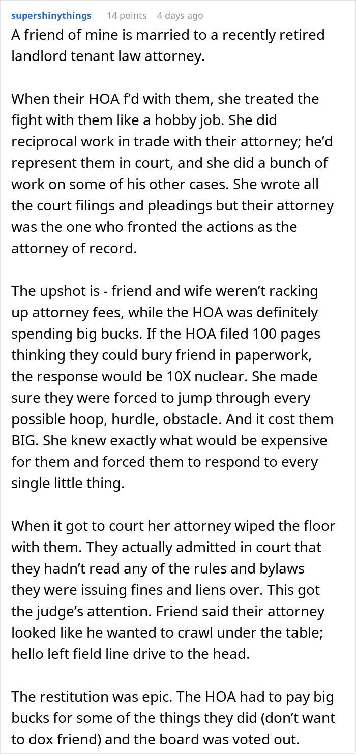 “23 More Follow Ups”: Man Fights Fire With Fire When Dealing With Petty HOA
