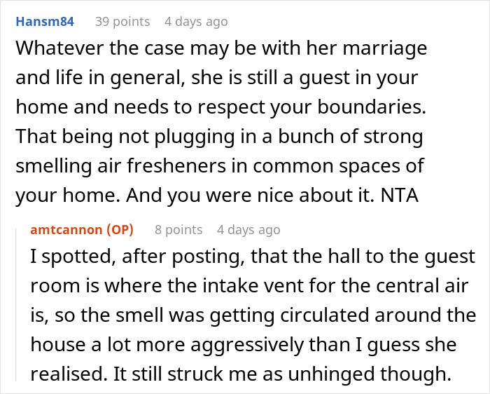 Family Hosts Divorcing Friend To Help Her Out, She Repays By Flooding Home With “Nasty” Scents
