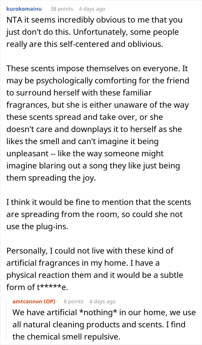 Family Hosts Divorcing Friend To Help Her Out, She Repays By Flooding Home With “Nasty” Scents