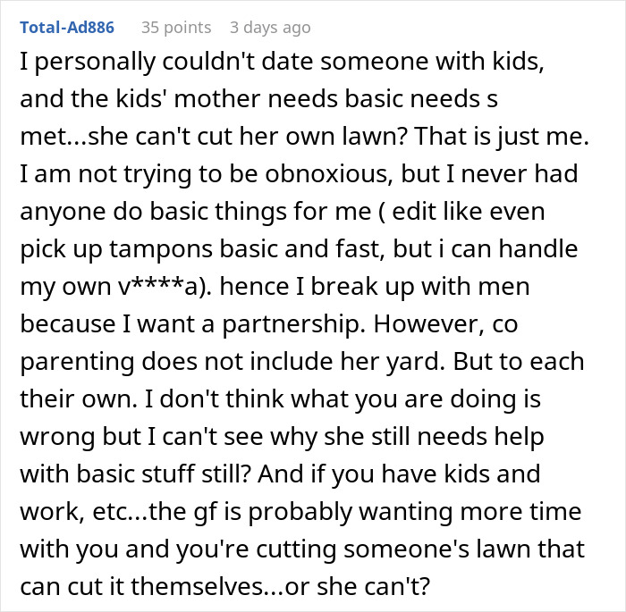 Woman Goes Ballistic On Her BF For Agreeing To Mow His Ex&#8217;s Lawn, He Complains About It Online