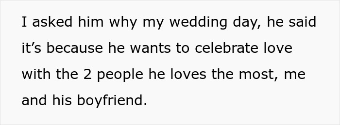 &#8220;[Am I The Jerk] For Asking My Brother Not To Bring His Boyfriend To My Wedding?”