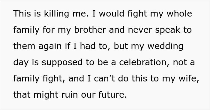 &#8220;[Am I The Jerk] For Asking My Brother Not To Bring His Boyfriend To My Wedding?”