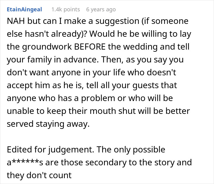 &#8220;[Am I The Jerk] For Asking My Brother Not To Bring His Boyfriend To My Wedding?”