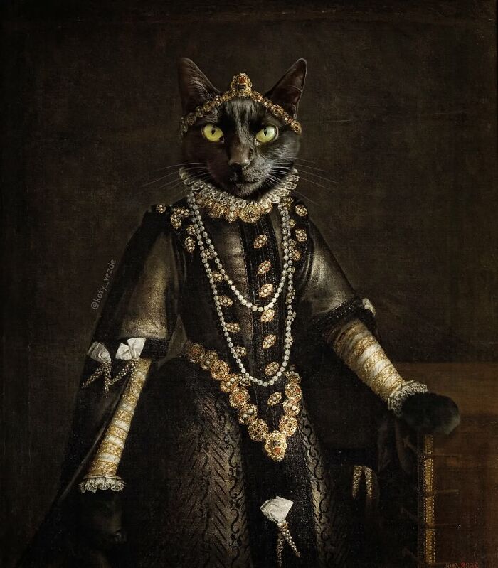 25 New Feline Portraits By This Artist That Make Cats Look Like Aristocracy