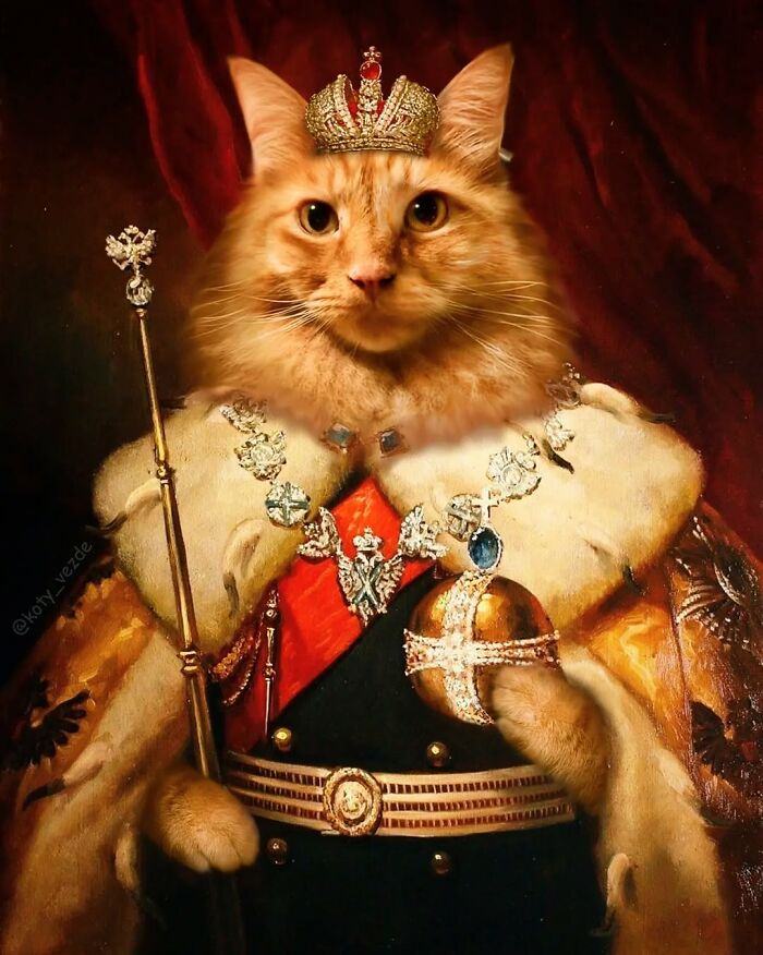 25 New Feline Portraits By This Artist That Make Cats Look Like Aristocracy