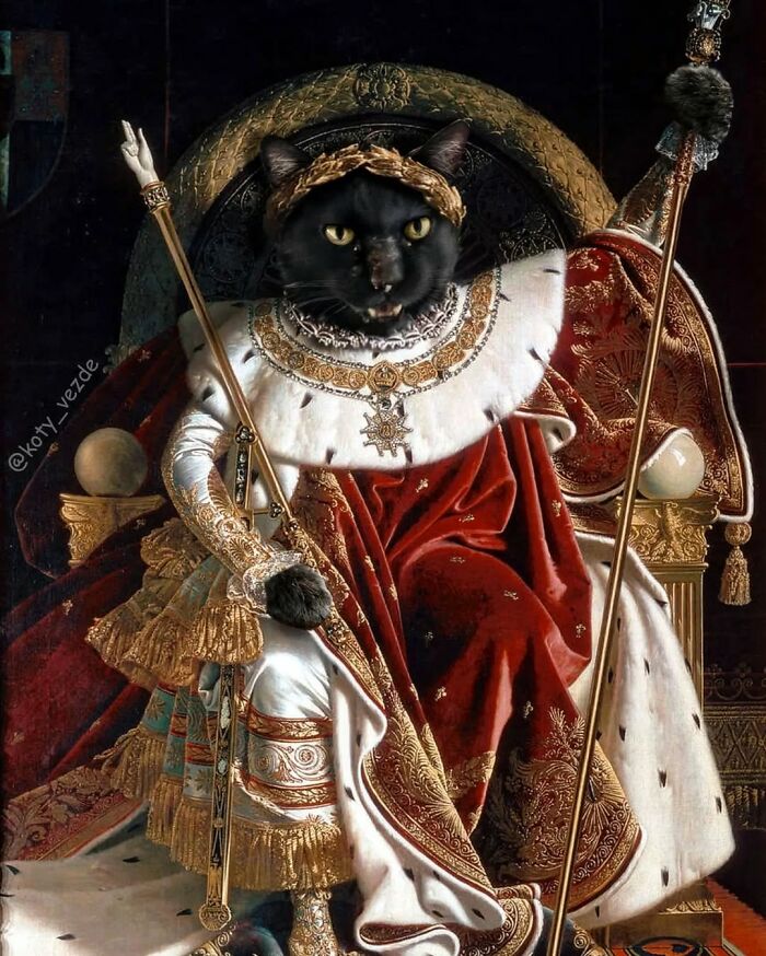 25 New Feline Portraits By This Artist That Make Cats Look Like Aristocracy