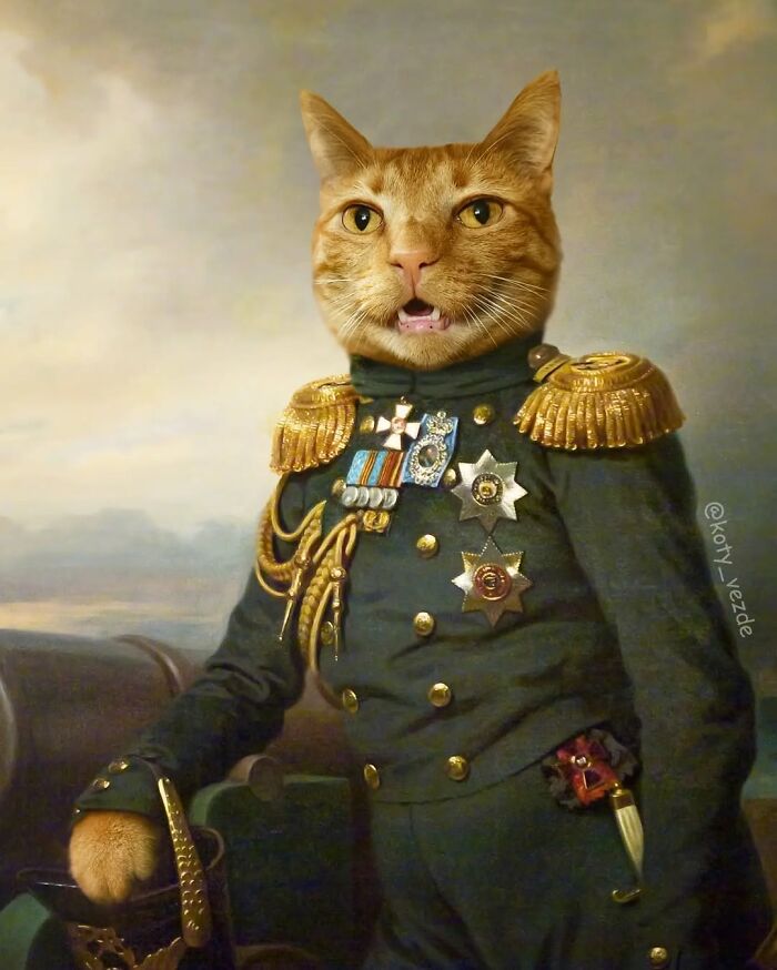 25 New Feline Portraits By This Artist That Make Cats Look Like Aristocracy