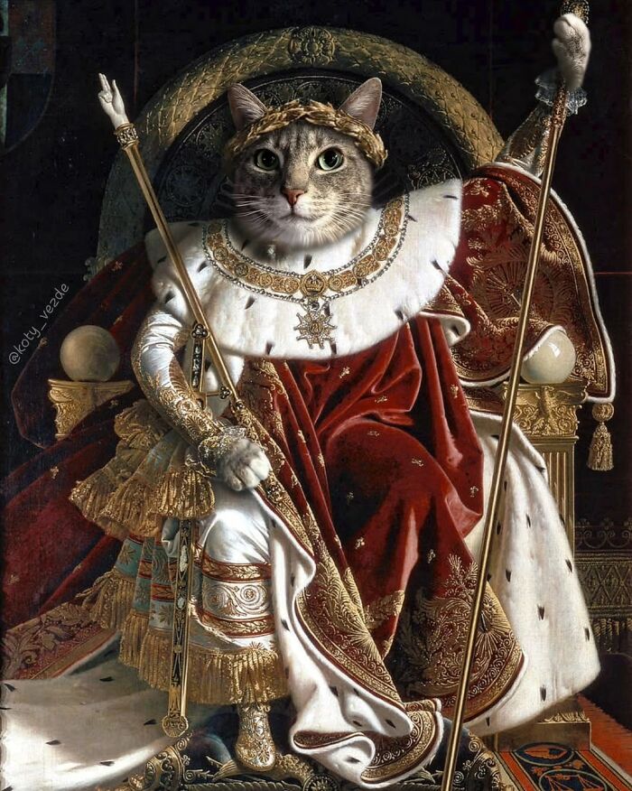 25 New Feline Portraits By This Artist That Make Cats Look Like Aristocracy