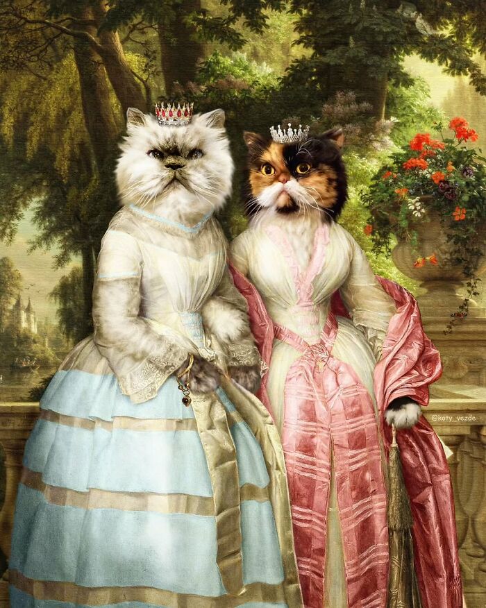 25 New Feline Portraits By This Artist That Make Cats Look Like Aristocracy