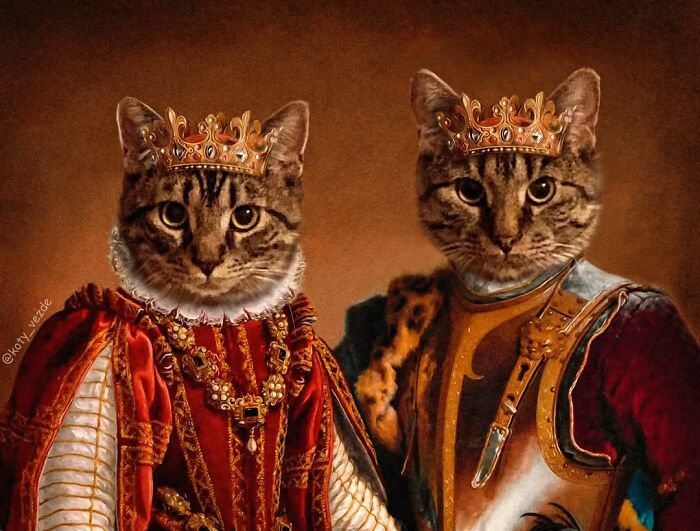 25 New Feline Portraits By This Artist That Make Cats Look Like Aristocracy
