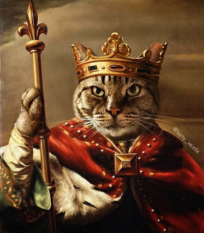 25 New Feline Portraits By This Artist That Make Cats Look Like Aristocracy