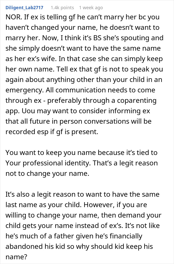 Woman Doesn’t Get What Her Last Name Has To Do With Ex Not Being Able To Get Married Again
