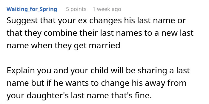 Woman Doesn’t Get What Her Last Name Has To Do With Ex Not Being Able To Get Married Again