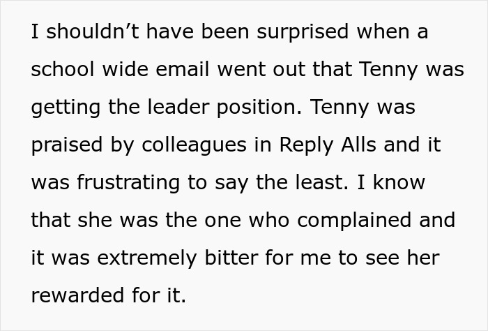 Teacher Can’t Hide The Joy After Sneaky Coworker Steals Her Job, Only To Get A Harsh Reality Check