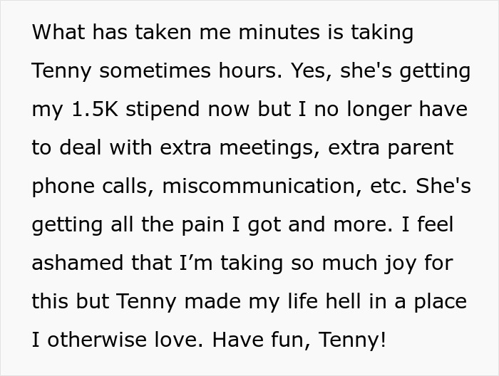Teacher Can’t Hide The Joy After Sneaky Coworker Steals Her Job, Only To Get A Harsh Reality Check