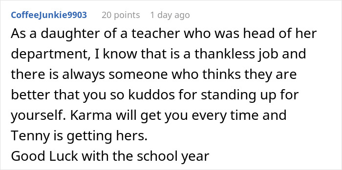 Teacher Can’t Hide The Joy After Sneaky Coworker Steals Her Job, Only To Get A Harsh Reality Check