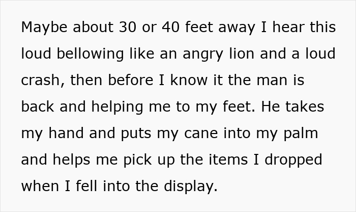 Rude Karen Lets Kid Snatch Blind Woman’s Cane Because She Bumped Into Them, Kind Man Helps Out