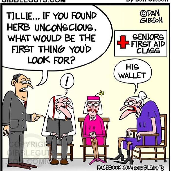 40 Hilarious One-Panel Comics About Aging, Drawn By Dan Gibson Of &#8220;Gibbleguts&#8221;