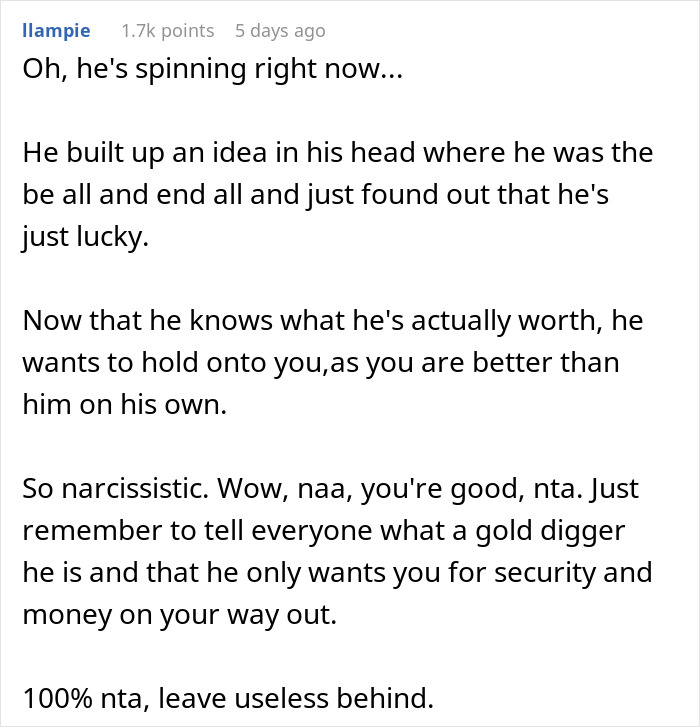 “He’s The Prize”: Man Demands Divorce From ‘Fat And Lazy’ Wife Until He Loses His Job