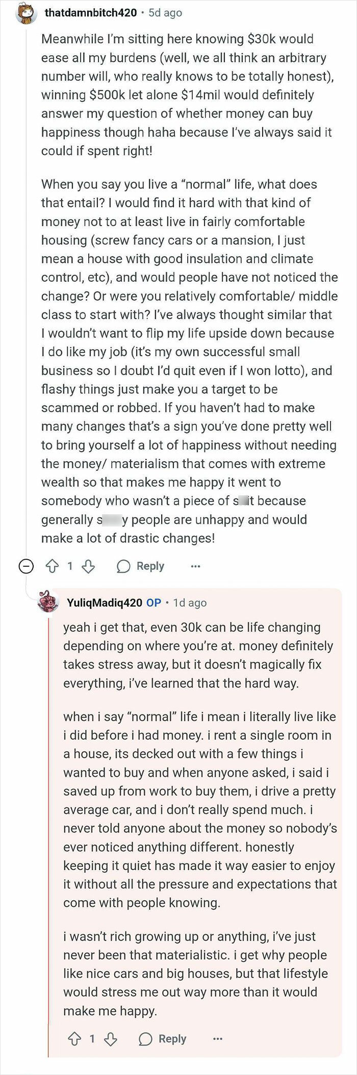 Man Wins $14 Million But Continues Living Like A Regular Guy, Answers Questions Online