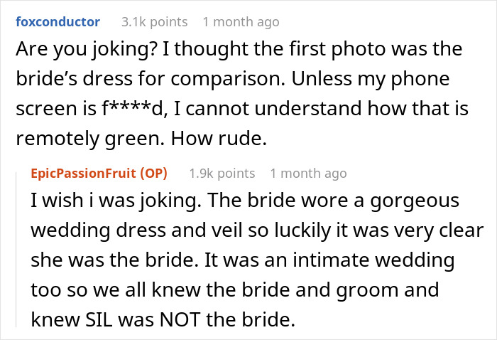 Groom&#8217;s Brother&#8217;s GF Wears &#8220;Sage Green&#8221; Dress To Wedding, Gets Trolled As It&#8217;s White Wedding Dress