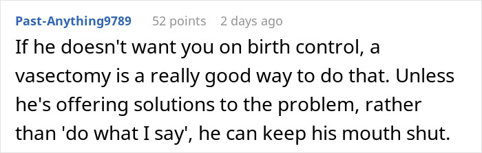 Guy Feels He Can Call The Shots About Wife’s Hair, Tattoos, Even Birth Control – She Has Other Ideas