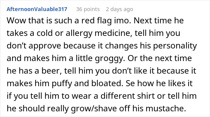 Guy Feels He Can Call The Shots About Wife’s Hair, Tattoos, Even Birth Control – She Has Other Ideas