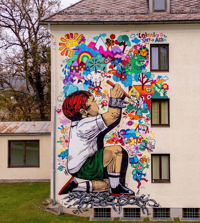 &#8220;SakoAsko&#8221; Paints 24 Murals That Explore Human Choices Through Surreal Art
