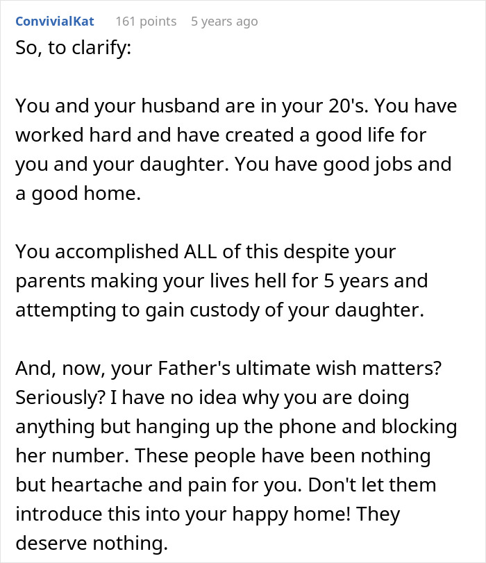 Parents Make Teen Mom’s Life Hell, Try To Reconnect With Her And Her Daughter When Dad Gets Ill