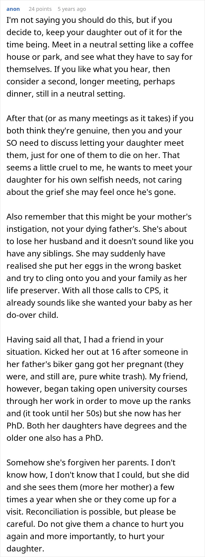 Parents Make Teen Mom’s Life Hell, Try To Reconnect With Her And Her Daughter When Dad Gets Ill