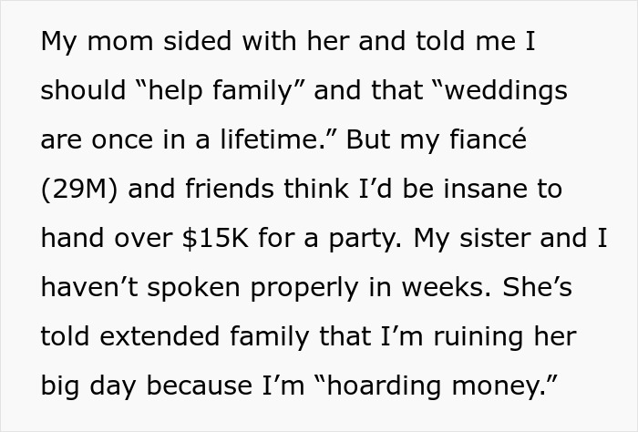 Bride Wants Sister’s Inheritance, Plays The ‘Dad Would Have Wanted’ Card, But Gets A Reality Check