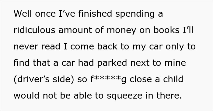 Guy Blocks Another Car&#8217;s Driver Door By Parking Too Close, Owner Comes Back And Smugly Does The Same