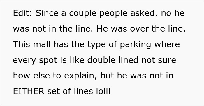 Guy Blocks Another Car&#8217;s Driver Door By Parking Too Close, Owner Comes Back And Smugly Does The Same