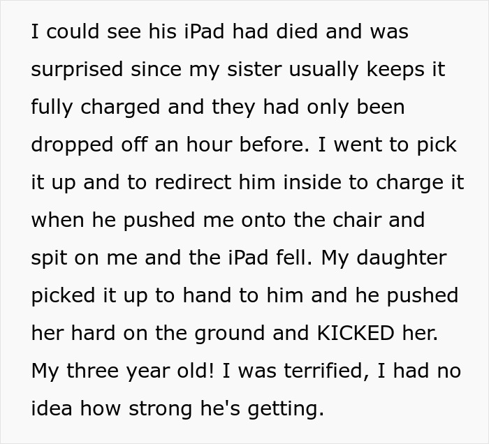 Woman Refuses To Babysit Her Autistic Nephew After He Injures Her Daughter And Spits On Her