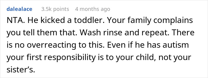 Woman Refuses To Babysit Her Autistic Nephew After He Injures Her Daughter And Spits On Her