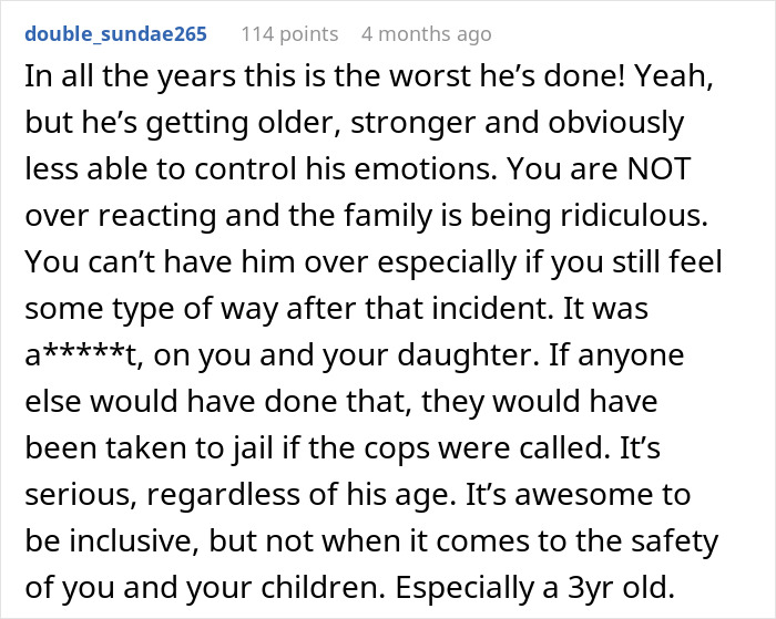 Woman Refuses To Babysit Her Autistic Nephew After He Injures Her Daughter And Spits On Her