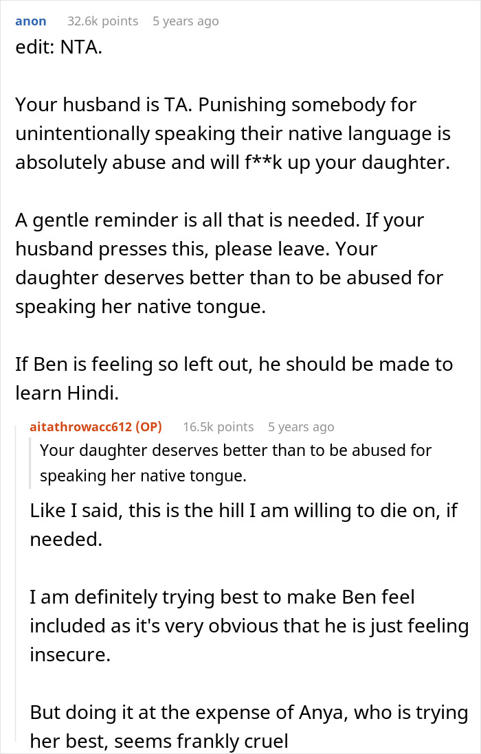 Stepdad Suggests Punishing Kid For Using Native Language His Son Can&#8217;t Understand, Mom Horrified