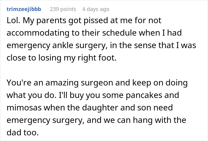 Woman Prioritizes Brunch Date Over Dad’s Surgery, Tells Surgeon He&#8217;s The One Who Should Wait