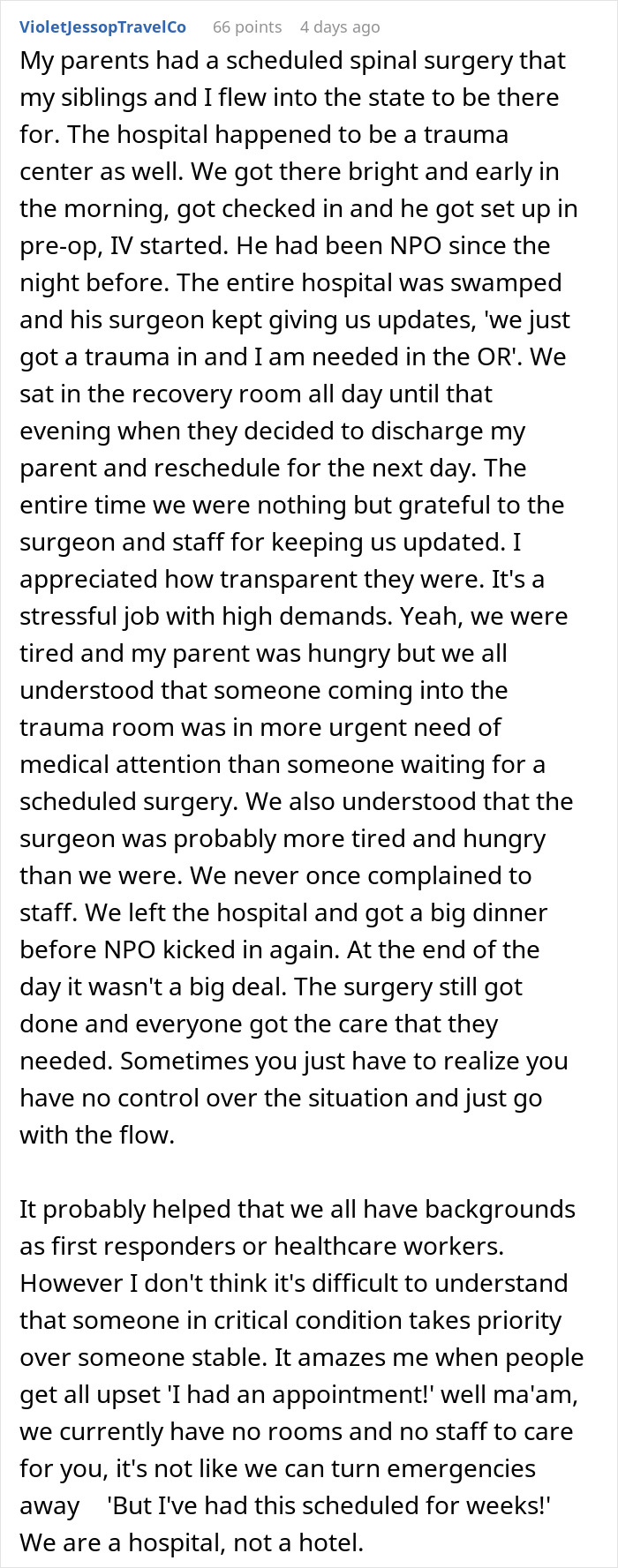 Woman Prioritizes Brunch Date Over Dad’s Surgery, Tells Surgeon He&#8217;s The One Who Should Wait