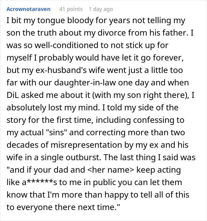 Woman’s Ex-Husband Blames Her For Divorce, Then Flips Out When She Tells The Truth