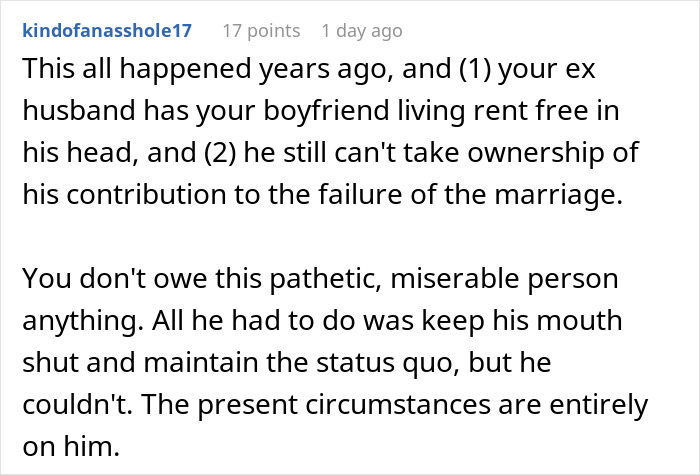 Woman’s Ex-Husband Blames Her For Divorce, Then Flips Out When She Tells The Truth