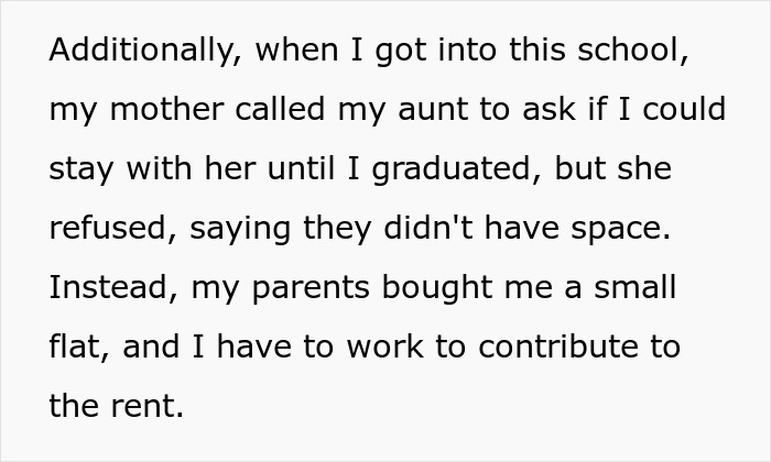 Appalling Aunt Loses It After Nephew Says There’s No Way In Hell He’s Paying Cousin’s College Fees
