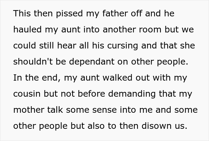 Appalling Aunt Loses It After Nephew Says There’s No Way In Hell He’s Paying Cousin’s College Fees