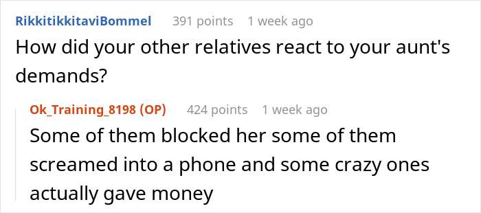 Appalling Aunt Loses It After Nephew Says There’s No Way In Hell He’s Paying Cousin’s College Fees